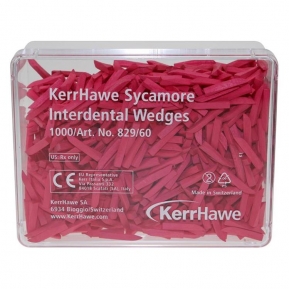 CUÑAS MADERA 829-60 ROJA 1000u.