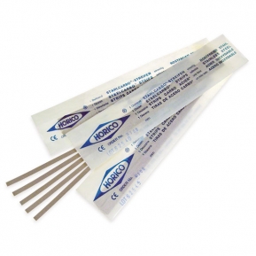 C306 TIRAS ACERO HORICO 6x0,09mm 1 LADO 12u