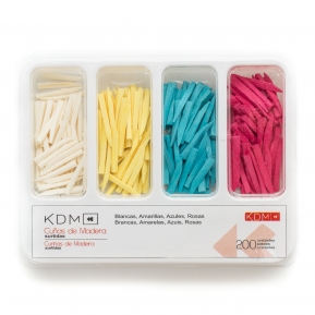 CUÑAS KDM KIT SURTIDO 4 COLORES 200u.