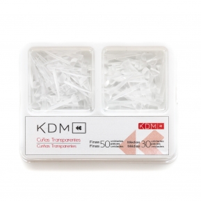 CUÑAS KDM transparente 50 delgadas + 30 medianas