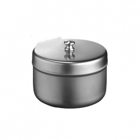 4034 TARRO PARA ALGODON C/TAPA INOX 120X80mm.