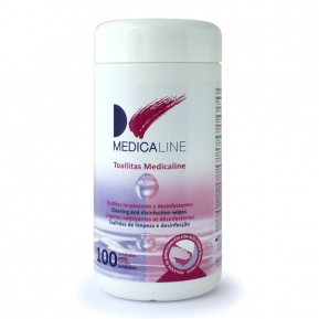 TOALLITAS MEDICALINE BOTE 100u