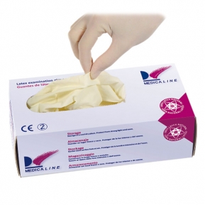 GUANTES MEDICALINE MEDIANOS 100u.