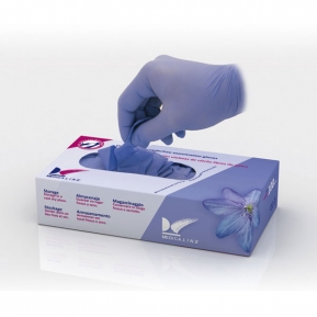 GUANTES NITRILO VIOLETA PEQ. MEDICALINE