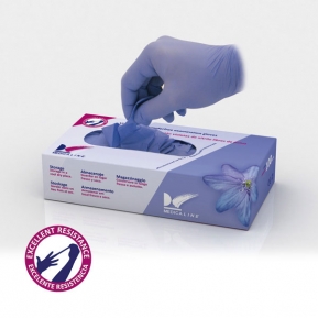 GUANTES MEDICALINE NITRILO VIOLETA X-PEQ.