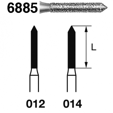 FRESA KOMET FG 6885-012 5u.