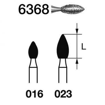 FRESA KOMET FG 6368-016 5u.