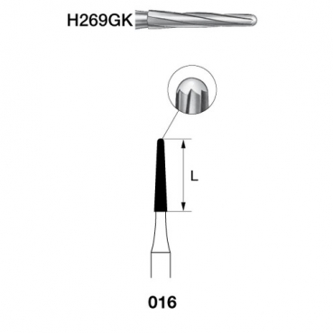 FRESA KOMET FG H269GK-016 5u.