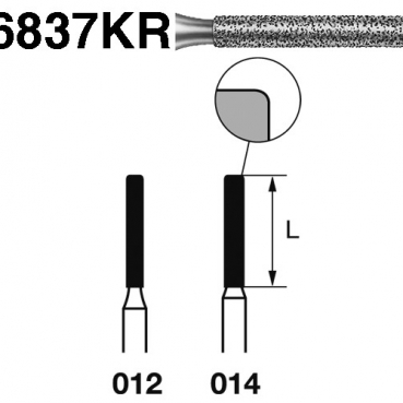 FRESA KOMET FG 6837KR-012 5u.