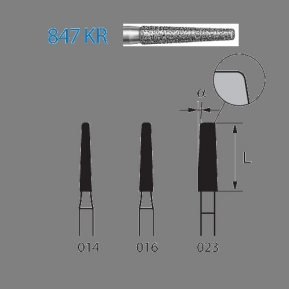 FRESA KOMET FG 847KR-016 5u.