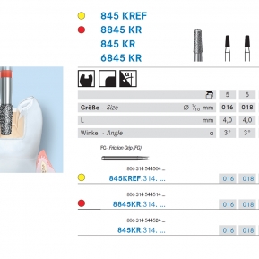 FRESA KOMET FG 6845KR-018 5u.
