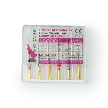 LIMAS ROTATORIAS MEDICALINE SURT.25mm 6u