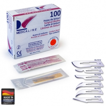 HOJAS DE BISTURI Nº12 MEDICALINE 100u.