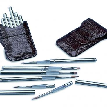 SET PINCELES CON TAPA