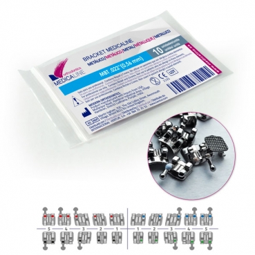 BRACKET ML METAL  ROTH .018 L4L HOOK 10u