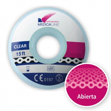 CADENETA ML ELÁSTICA CLEAR ABIERTA 3,5mm