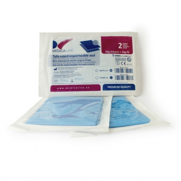 TALLA ESTERIL 50x75cm. MEDICALINE 100u.