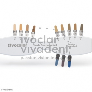 IPS IVOCOLOR SHADE GUIDE SHADES