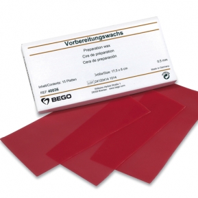 CERA PREPARACION BEGO 0,6 mm 15 hojas