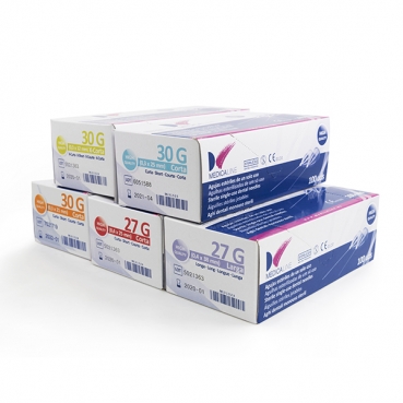 AGUJAS MEDICALINE 30G CORTA 0,3x21mm 100u.