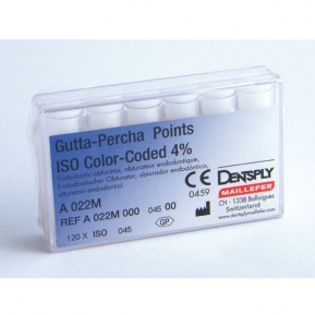 GUTTAPERCHA CONICIDAD .04 Nº15 120u. A022M