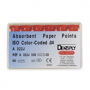 PUNTAS PAPEL MAILLEFER N.25 180u CONICIDAD .04