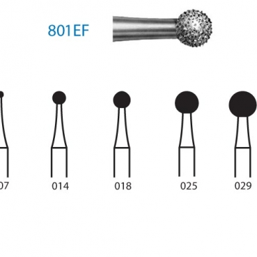 801EF.314.029 KOMET diamante clinica 5 ud