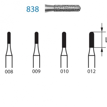 838.314.009 KOMET diamante clinica 5 ud