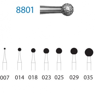 8801.314.025 KOMET diamante clinica 5 ud