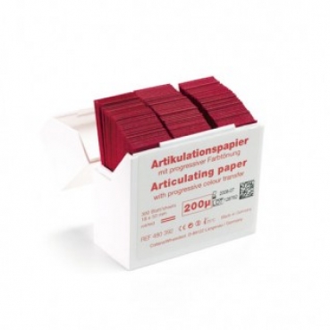 PAPEL ARTICULAR HANEL 18x50mm ROJO 200Mc.