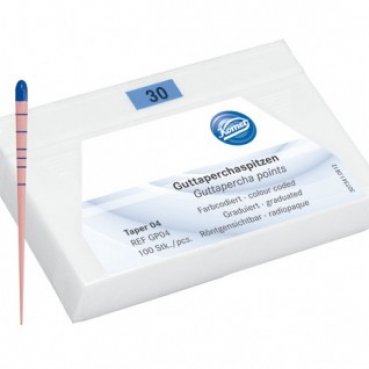 PUNTAS GUTAPERCHA KOMET GP04.000.025 100 ud