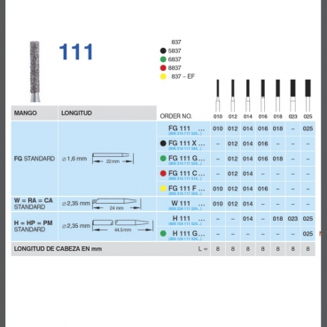 FRESA HORICO FG 111-016 5u.