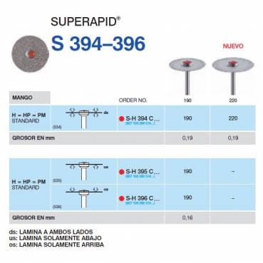 DISCO HORICO SH395C-190