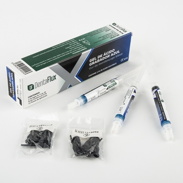 GEL ACIDO GRABADO DENTAFLUX AZUL 3x3,5g