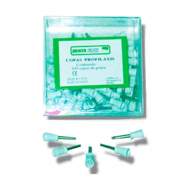 COPAS GOMA PROFILAXIS DENTAFLUX 100u.