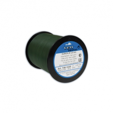 DURON hilo de cera verde, duro, 250g Ø2,5mm