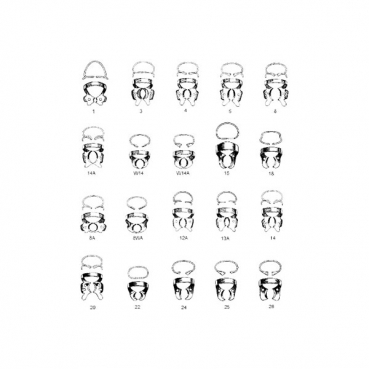 3 CLAMP CON ALA  IVORY