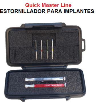 DESTORNILLADOR PARA IMPLANTES QUICK MASTER LINE