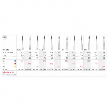 FRESA INTENSIV PERIO C/A 440/3 013 DIAM. 3u.
