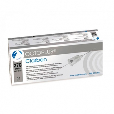 AGUJA OCTOPLUS 27G LARGA 0,4x38mm 100u.