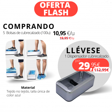 CUBREZAPATOS PLASTICO AZUL P/DISPENSADOR 100u