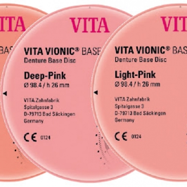 VITA VIONIC BASE, Orange-Pink, Ø 98.4 x h 26 mm, 1 pc.