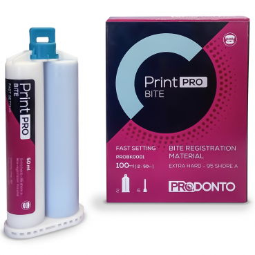 PRINT PRO REGISTRO DE MORDIDA 2 x 50 ml + 6 puntas PRODONTO