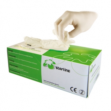 GUANTES STARLINE LATEX GRANDES 100u