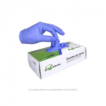 GUANTES NITRILO STARLINE  VIOLETA PEQUEÑOS 100u