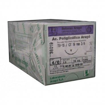 SUTURA POLIPROPILENO TB-15 3/0 12u.