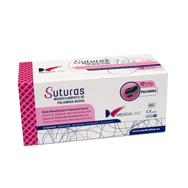 SUTURA SUPRAMID 3/8 CIRCULO 19mm. 3/0 12u. MEDICALINE