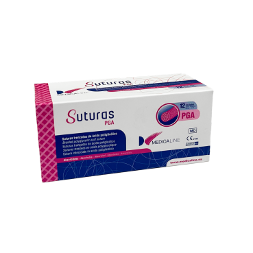 SUTURA A-POLIGLIC. 3/8 CIRCULO 19mm. 4/0 12u. MEDICALINE